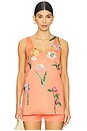 view 1 of 6 Helaine Embroidered Top in Wild Flower in Wild Flower In Coral