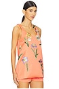 view 2 of 6 Helaine Embroidered Top in Wild Flower in Wild Flower In Coral