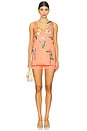 view 5 of 6 Helaine Embroidered Top in Wild Flower in Wild Flower In Coral