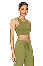 view 2 of 4 Cropped Rib Tank in Olive