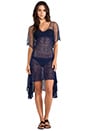 view 1 of 4 CAFTAN EN MAILLE CROCHET A PATH LESS TRAVELED in Deep Navy