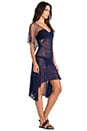 view 2 of 4 CAFTAN EN MAILLE CROCHET A PATH LESS TRAVELED in Deep Navy