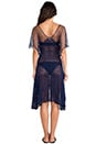 view 3 of 4 CAFTAN EN MAILLE CROCHET A PATH LESS TRAVELED in Deep Navy