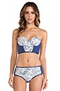 view 1 of 8 MAILLOT DE BAIN 2 PIÈCES WESTWARD WINDS in Navy Crochet & Grey Floral
