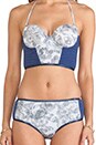 view 5 of 8 MAILLOT DE BAIN 2 PIÈCES WESTWARD WINDS in Navy Crochet & Grey Floral