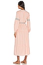 view 3 of 3 Koki Peasant Dress in Light Salmon