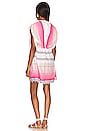 view 3 of 3 Zena Short Plunge Neck Dress in Pink