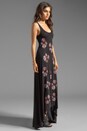 view 3 of 6 Daisy Mini Color Rose Vine Asymmetrical Tank Dress in Black