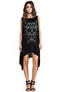 view 1 of 4 Ella Garden Skull Cape Dress in Black