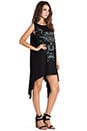 view 2 of 4 Ella Garden Skull Cape Dress in Black