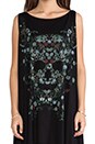 view 4 of 4 Ella Garden Skull Cape Dress in Black