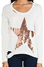 view 4 of 5 Jewel Sequin Stripe Star Sweater in Natural
