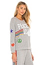 view 2 of 5 PULL EVERY PEACE LOVE in Heather Grey