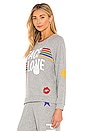 view 3 of 5 PULL EVERY PEACE LOVE in Heather Grey
