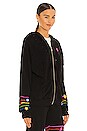 view 4 of 5 Koa Elements Rainbow Hoodie in Black