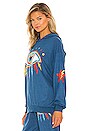 view 3 of 5 Harmony Rainbow Lightning Eye Hoodie in Riptide & Stellar