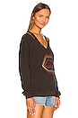 view 2 of 4 Patricia Cut Out V Neck Pullover in Onyx