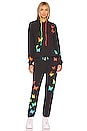 view 6 of 6 Rita Rainbow Butterflies Hoodie in Onyx