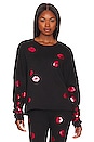 view 1 of 4 Lee Red Lips Crewneck in Black