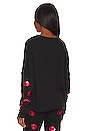 view 3 of 4 Lee Red Lips Crewneck in Black