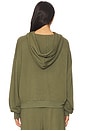 view 3 of 4 Cowboy Happyface Pullover Hoodie in Military