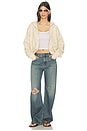 view 5 of 6 Hezly Zip Up Hoodie in Cream