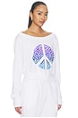 view 2 of 4 SWEAT BRONWYN OFF THE SHOULDER  in White