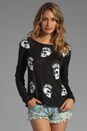 view 1 of 4 Helena Mini Skull Sweater in Black