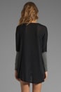 view 2 of 4 Deb Rock Skull Sweater in Black & Heather Grey