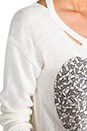 view 5 of 6 Jewel Mini Skull Heart Sweater in Natural