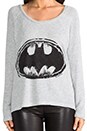 view 4 of 5 Kenna Batman Knit Pullover in Grey