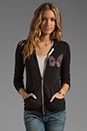 view 1 of 5 Candy Color Butterfly Hoodie in Black