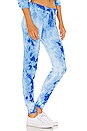 view 2 of 4 Jess World Peace Lips Pant in Blue Clouds & Neon