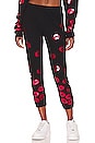 view 1 of 4 Alana Red Lips Sweatpants in Black