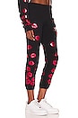 view 2 of 4 Alana Red Lips Sweatpants in Black