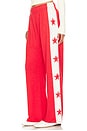 view 1 of 5 Tawny Track Pant in Red & Bone