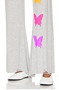 view 6 of 6 Shana Wide Leg Pant W/ Smocking Butterfly Eye in Heather Grey