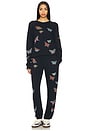 view 5 of 6 Chantria Vintage Butterflies Sweatpant in Dark Navy