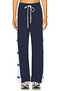 view 2 of 7 Destri Evil Eye Stripe Track Pant in Astral Navy & White