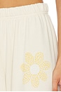 view 6 of 6 PANTALON SWEAT BUTTERFLY DAISY in Ivory