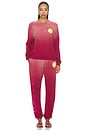 view 5 of 6 PANTALON SWEAT CHANTRIA in Maroon Ombre