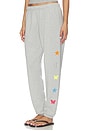 view 1 of 6 Tanzy Boyfriend Sweatpant in Heather Grey