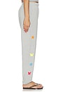 view 3 of 6 Tanzy Boyfriend Sweatpant in Heather Grey