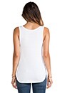 view 3 of 4 Bessy Stripe Bow Tank in White