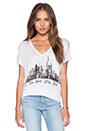 view 1 of 3 NYC Skyline April Tee in White