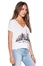 view 2 of 3 NYC Skyline April Tee in White