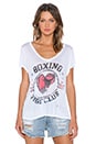 view 1 of 4 Boxing Becca V Neck Tee in White