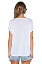 view 3 of 4 Boxing Becca V Neck Tee in White