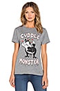 view 1 of 3 Capri Cuddle Monster Vintage Tee in Heather Grey