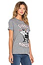 view 2 of 3 Capri Cuddle Monster Vintage Tee in Heather Grey